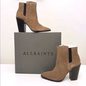 All Saints Suede Booties